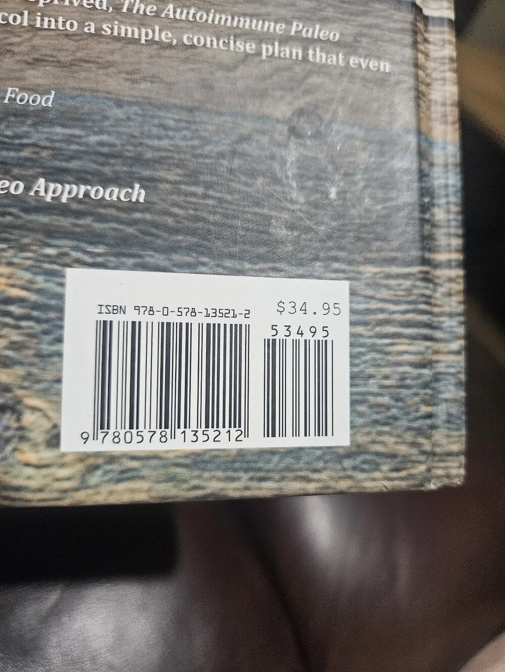 The Autoimmune Paleo Cookbook - Teal and Blue Back Cover